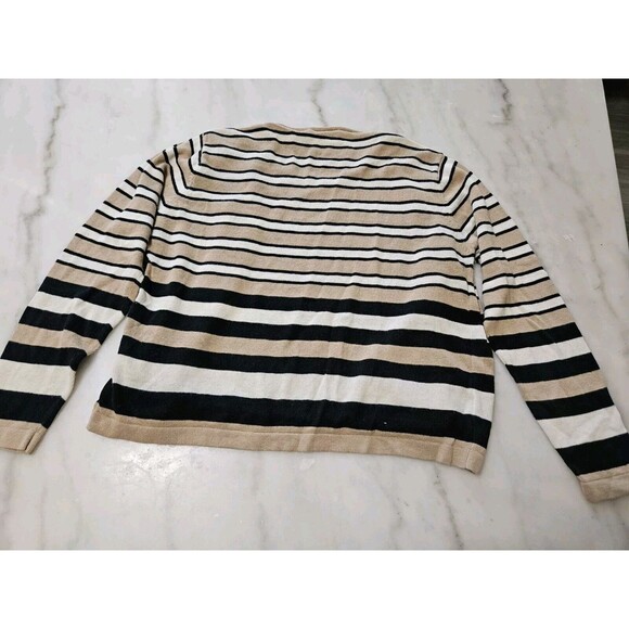 Kathy Ireland Sweater Pullover Womens Striped, Size Extra Large - Picture 2 of 8
